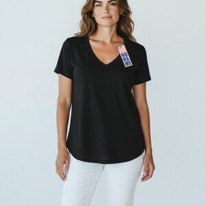 No Name Clothing Brand Short-Sleeve T-Shirt -Neckline small Black new with Tag